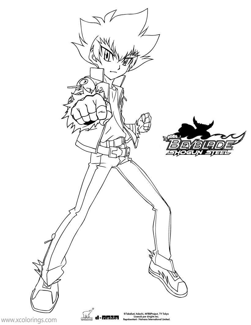 Free Beyblade Coloring Pages Zyro is Brave printable