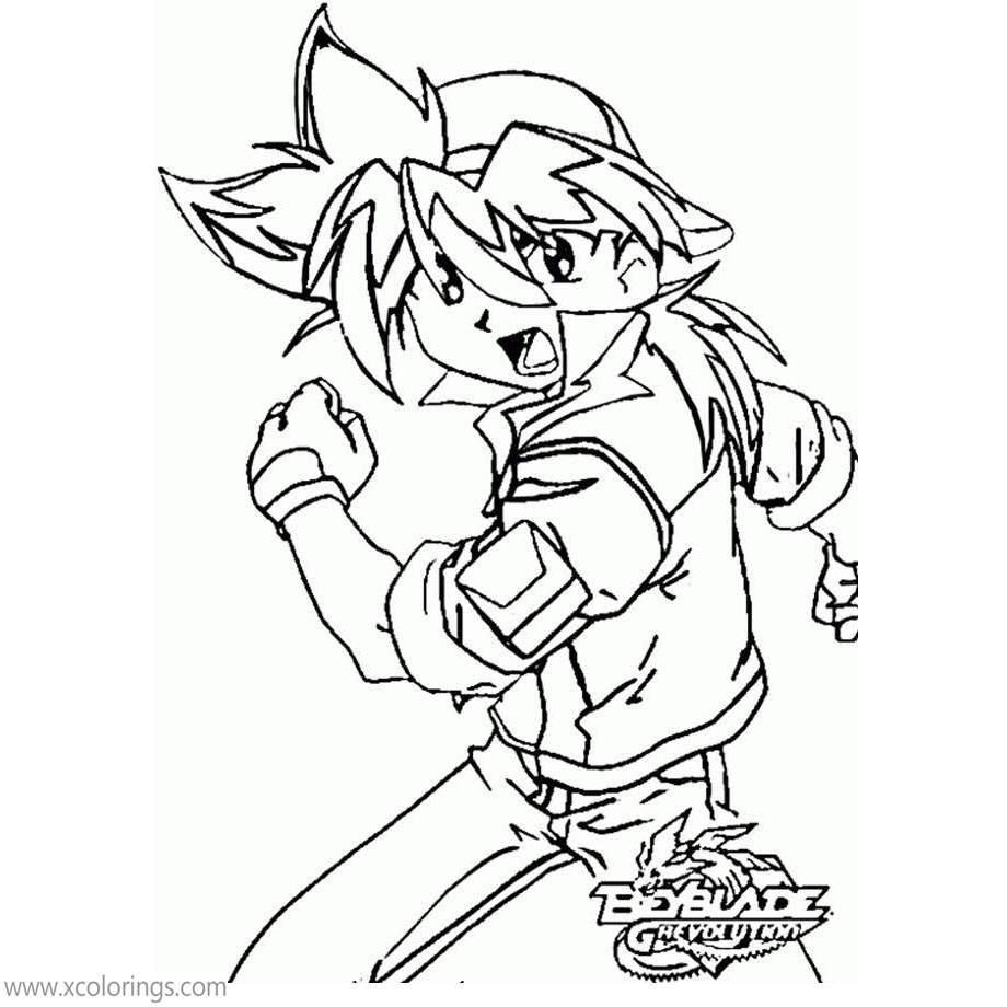 Free Beyblade G Revolution Coloring Pages Tyson printable
