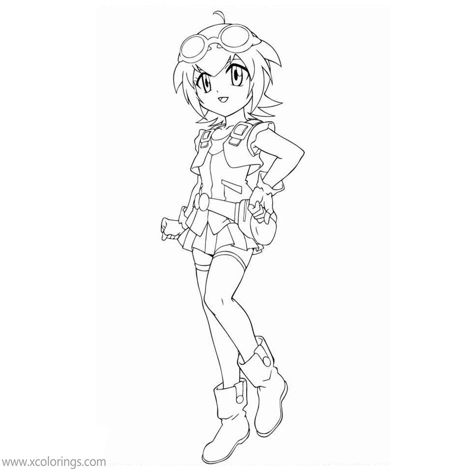 Free Beyblade Girl Coloring Pages printable