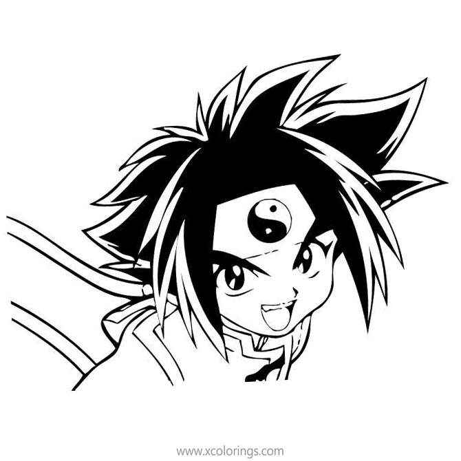 Free Beyblade Ray Coloring Pages printable