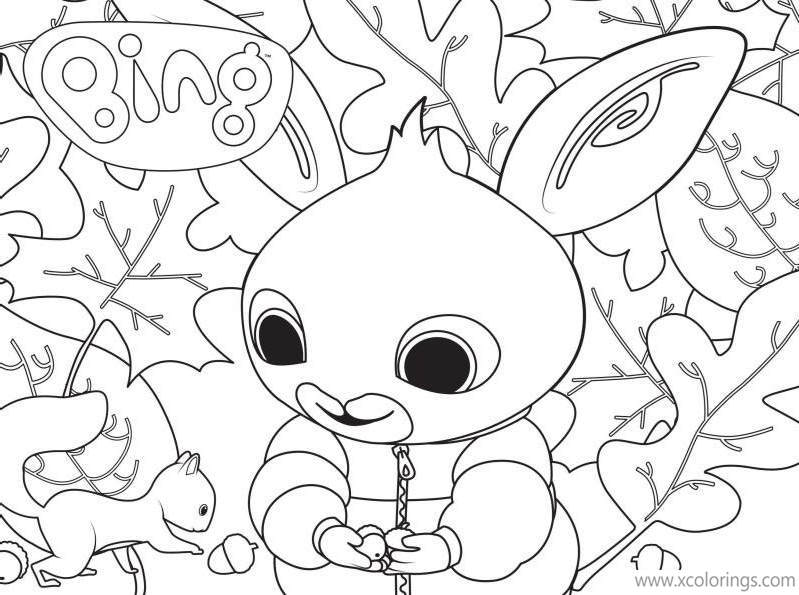 Free Bing Bunny Coloring Pages Character Charlie printable
