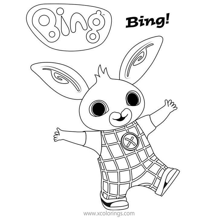 Free Bing Bunny Coloring Pages Printable printable