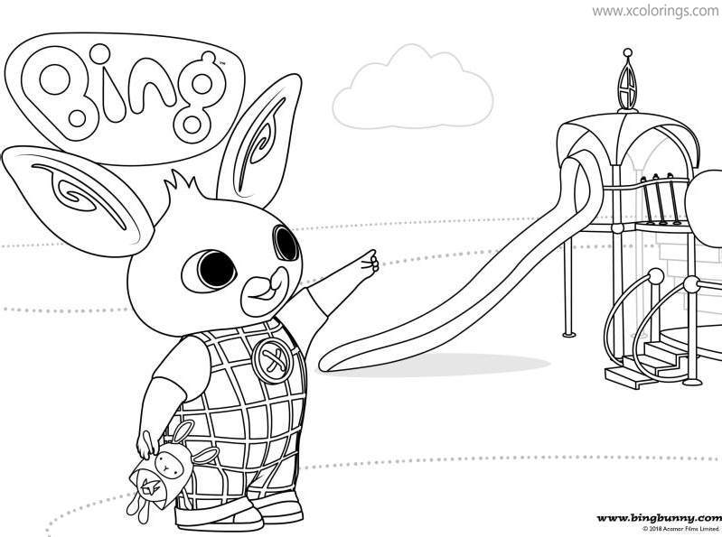Free Bing Bunny Coloring Pages Slider printable