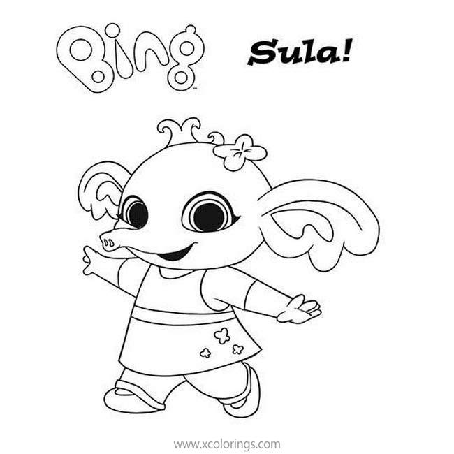 Free Bing Bunny Coloring Pages Sula printable