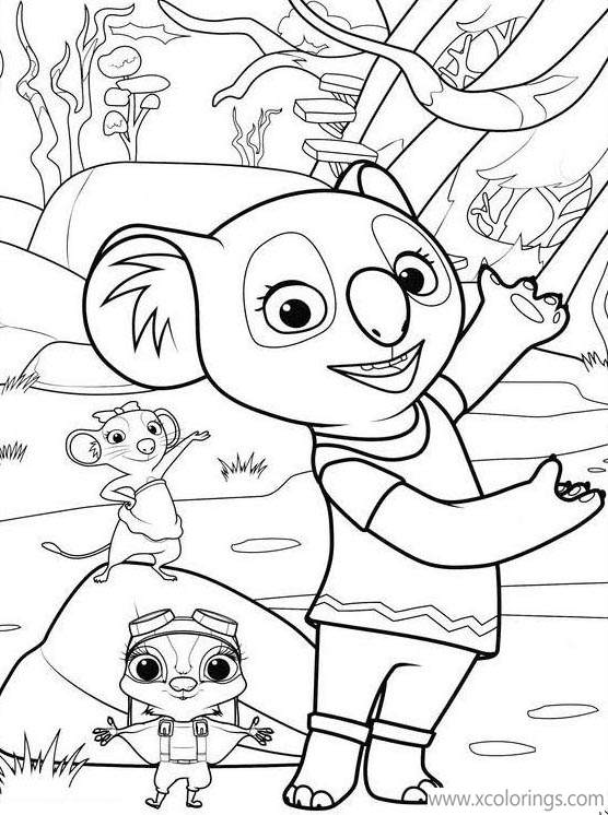 Free Blinky Bill Coloring Pages Animals printable
