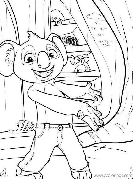 Free Blinky Bill Coloring Pages Welcome printable