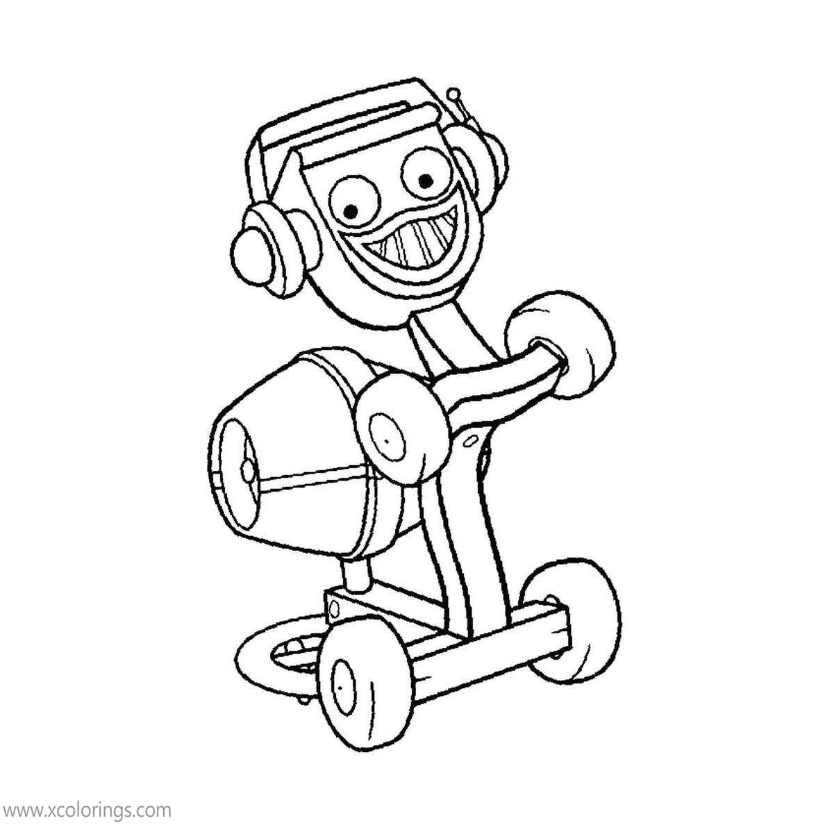 Free Bob The Builder Coloring Pages Dizzy printable