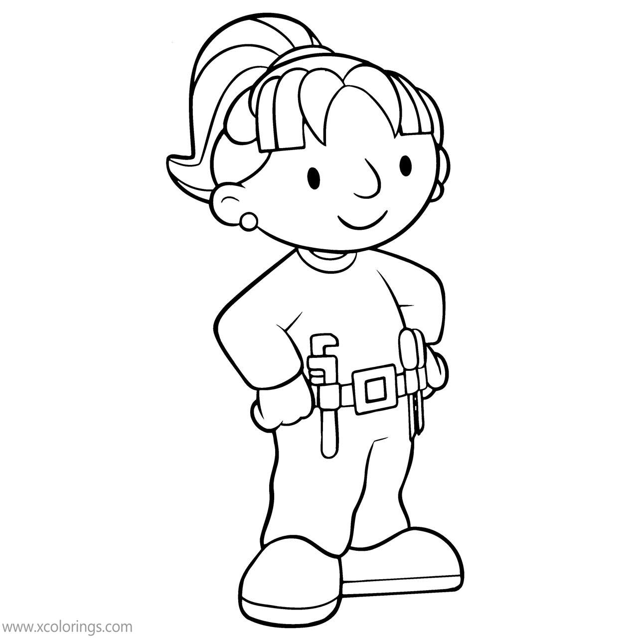 Free Bob The Builder Coloring Pages Wendy printable