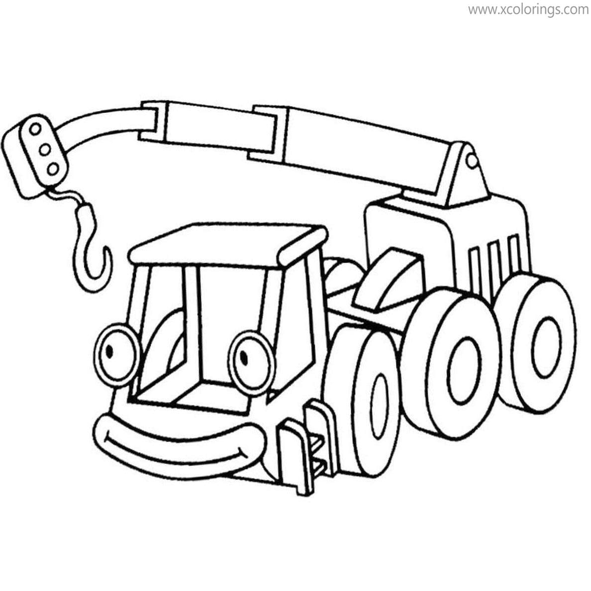 Free Bob The Builder Machines Lofty Coloring Pages printable