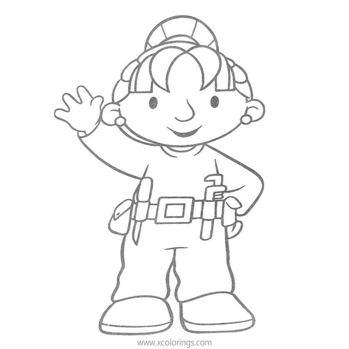 Free Bob the Builder Character Wendy Coloring Pages printable