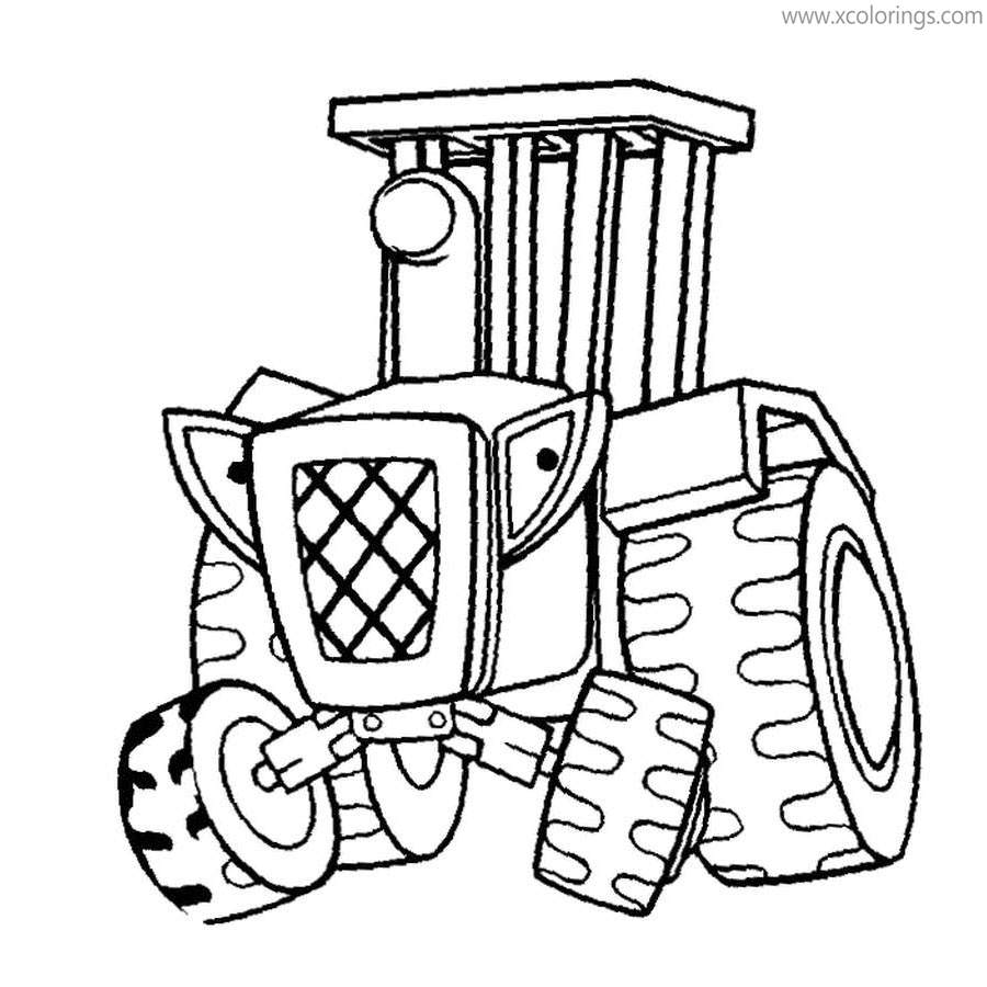 Free Bob the Builder Characters Coloring Pages Travis printable