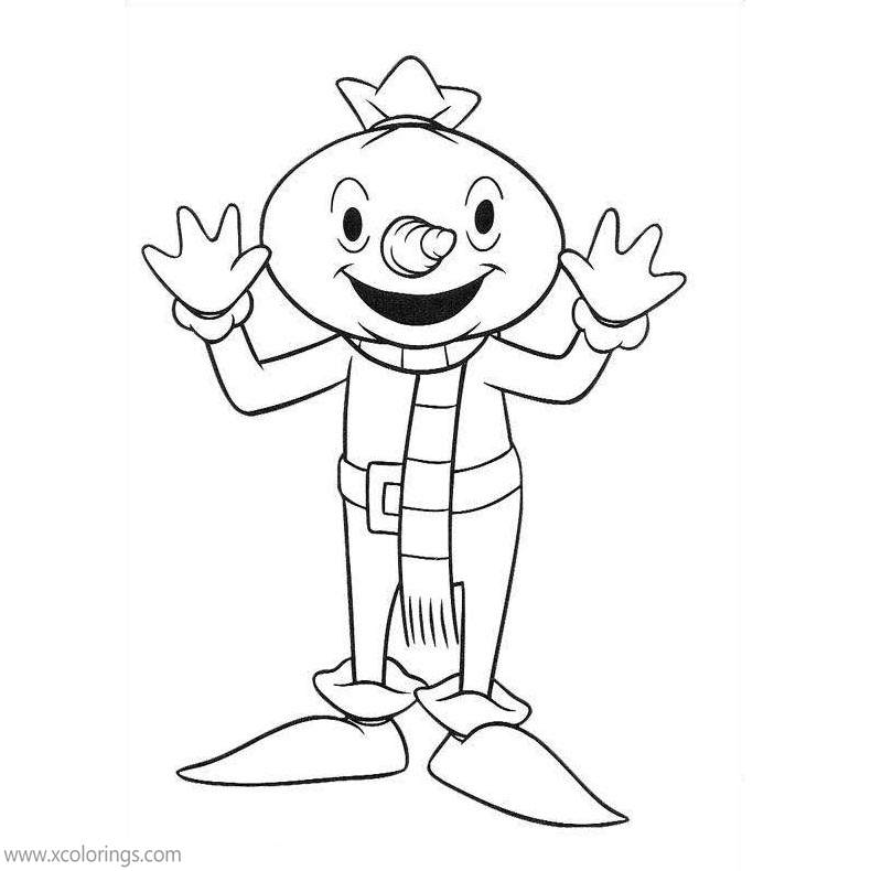 Free Bob the Builder Coloring Pages Spud the Scarecrow printable