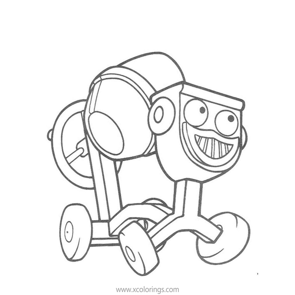 Free Bob the Builder Machine Dizzy Coloring Pages printable