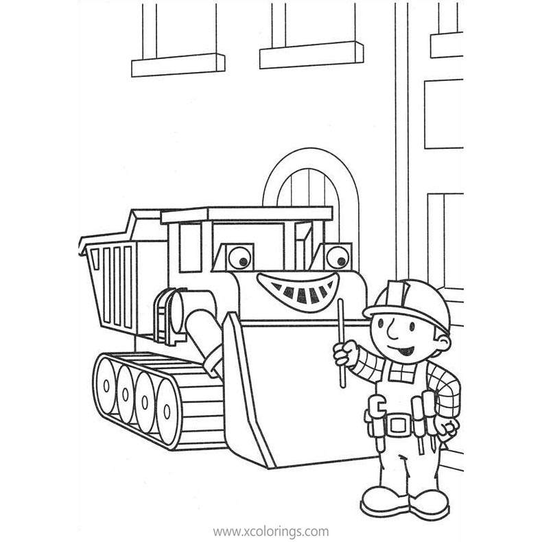 Free Bob the Builder Muck Coloring Pages printable