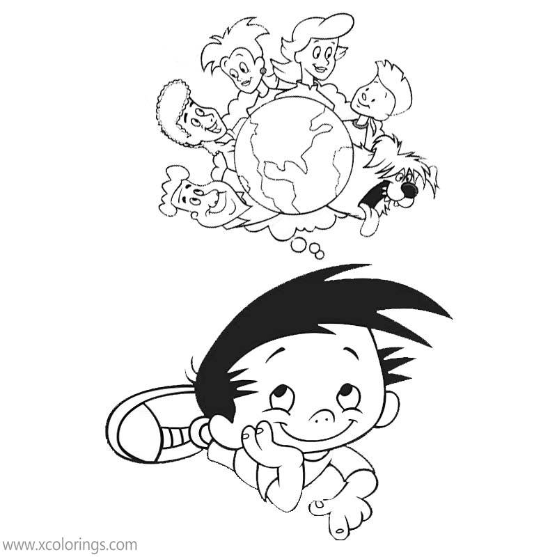 Free Bobby's World Coloring Pages Bobby's Family printable
