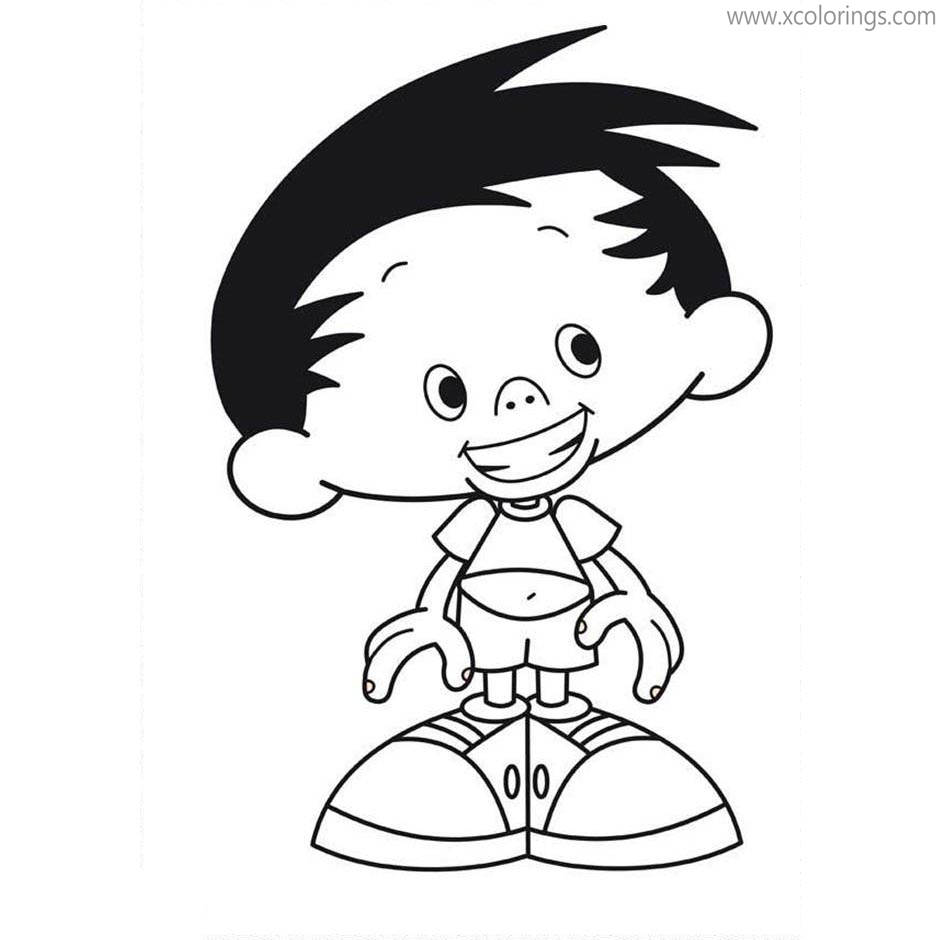 Free Bobby's World Coloring Pages Smiling printable