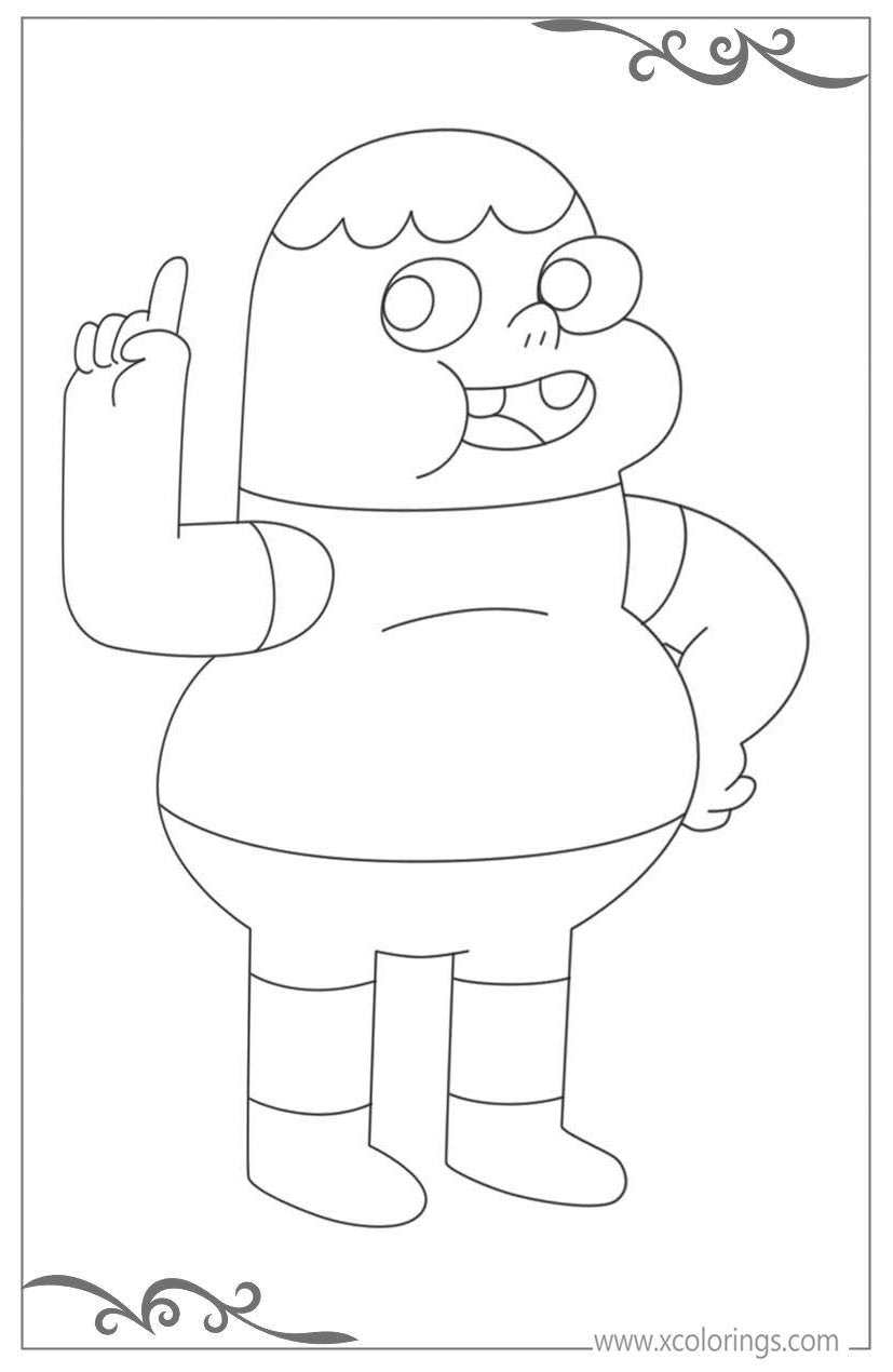 Free Cartoon Network Clarence Coloring Pages printable