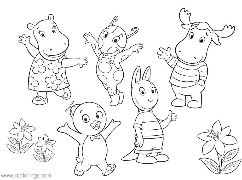 Free Characters from Backyardigans Coloring Pages printable