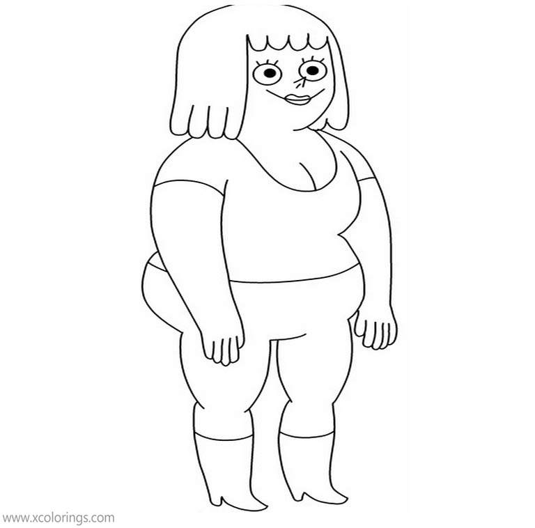 Free Clarence Character Mary Coloring Pages printable
