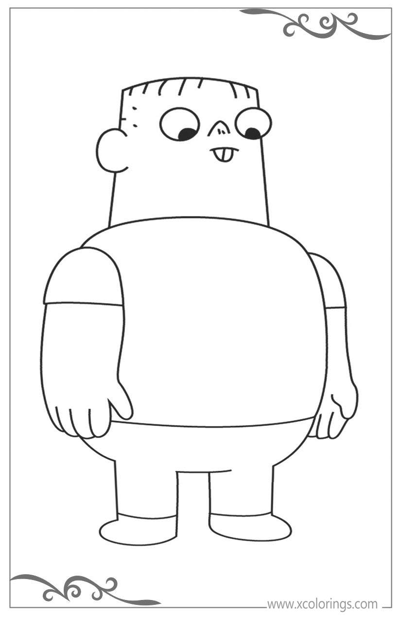 Free Clarence Character Nathan Coloring Pages printable