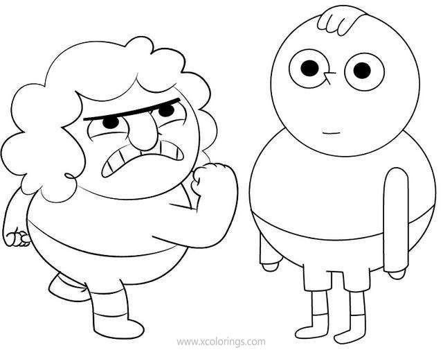 Free Clarence Coloring Pages Belson and Percy printable