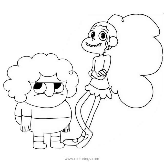 Free Clarence Coloring Pages Chelsea and Belson printable