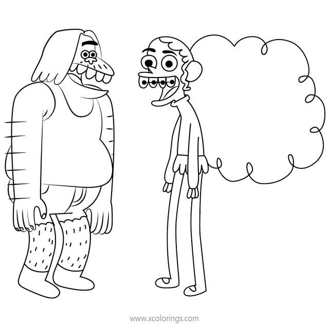 Free Clarence Coloring Pages Chelsea and Chad printable