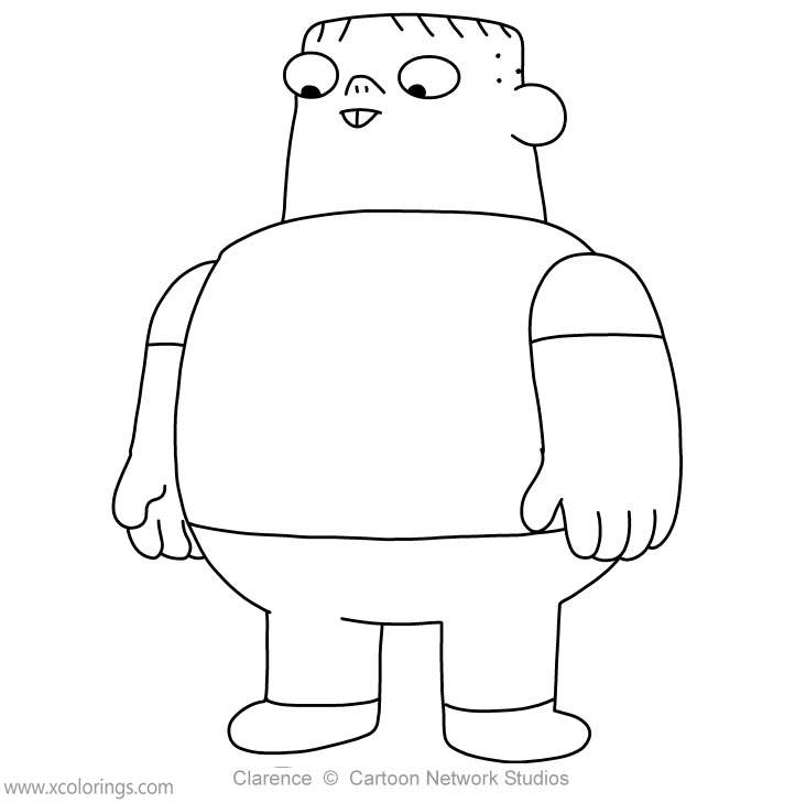 Free Clarence Coloring Pages Nathan printable