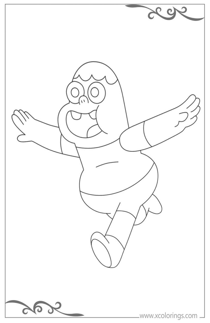 Free Clarence is Trying to Fly Coloring Pages printable