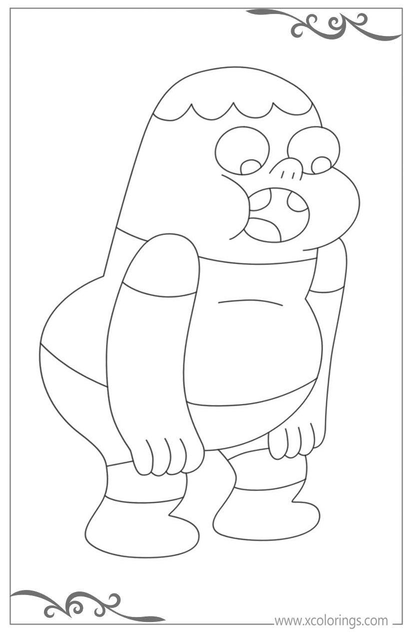 Free Clarence was Scared Coloring Pages printable