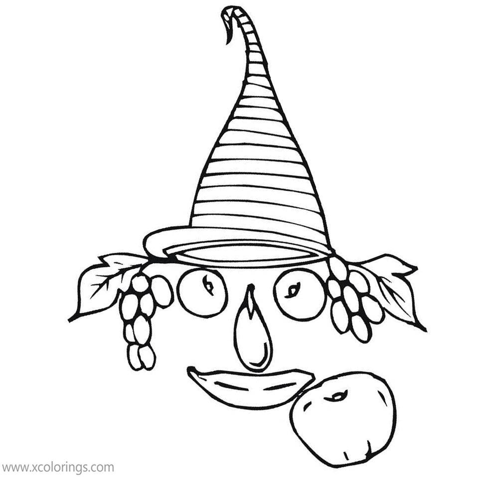 Free Cornucopia Mask Coloring Pages printable