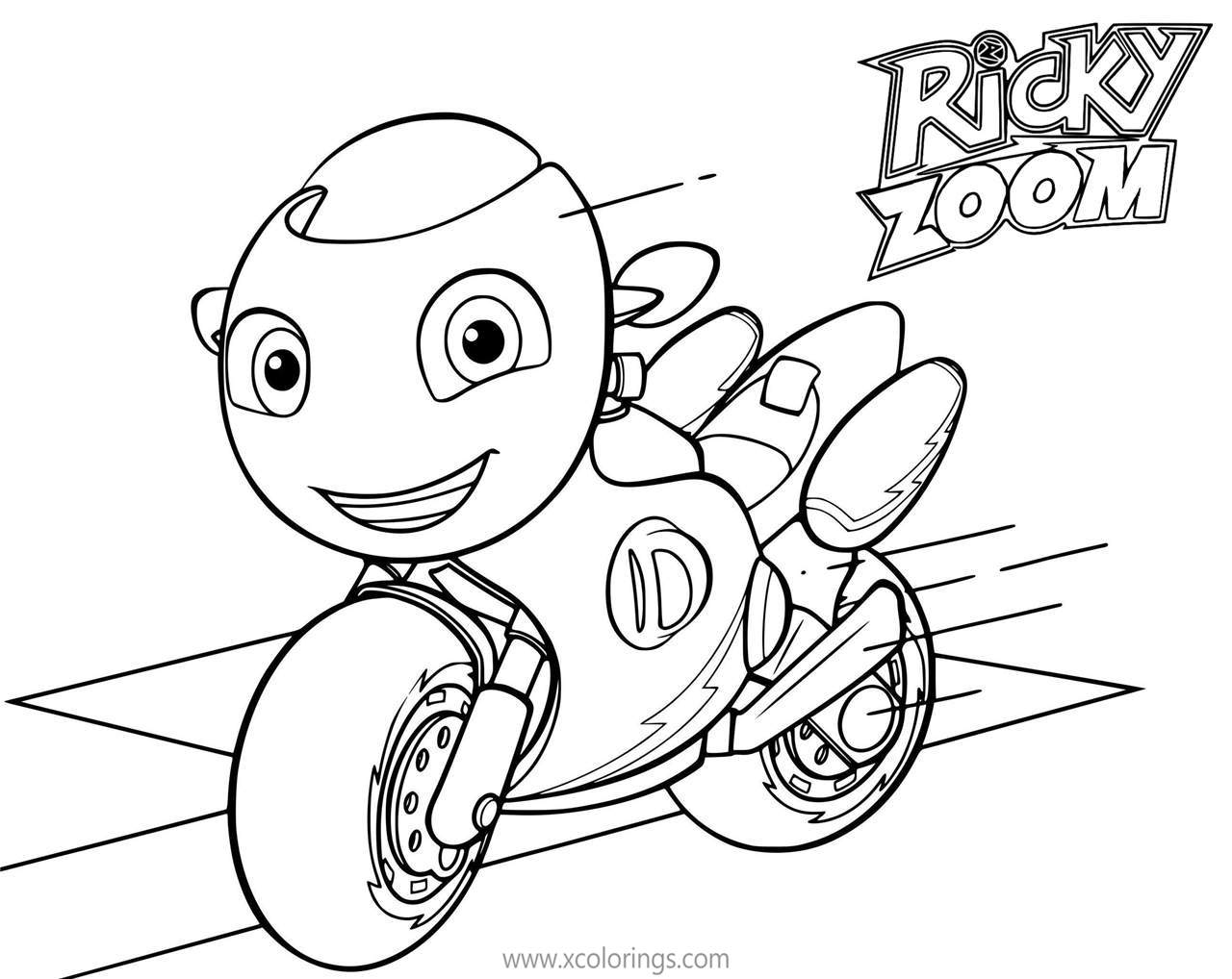 Free Fast Ricky Zoom Coloring Pages printable