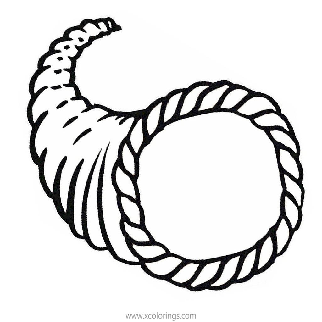 Fill Empty Cornucopia With Food Coloring Pages XColorings