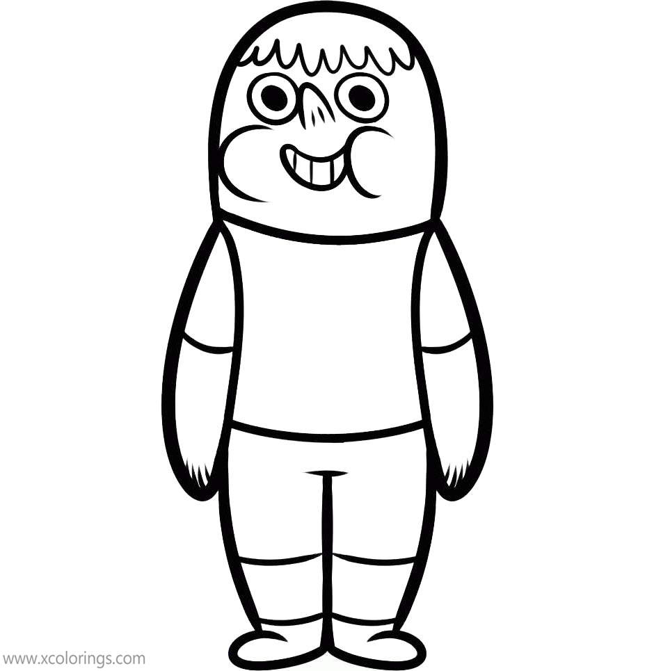 Free Funny Clarence Coloring Pages printable