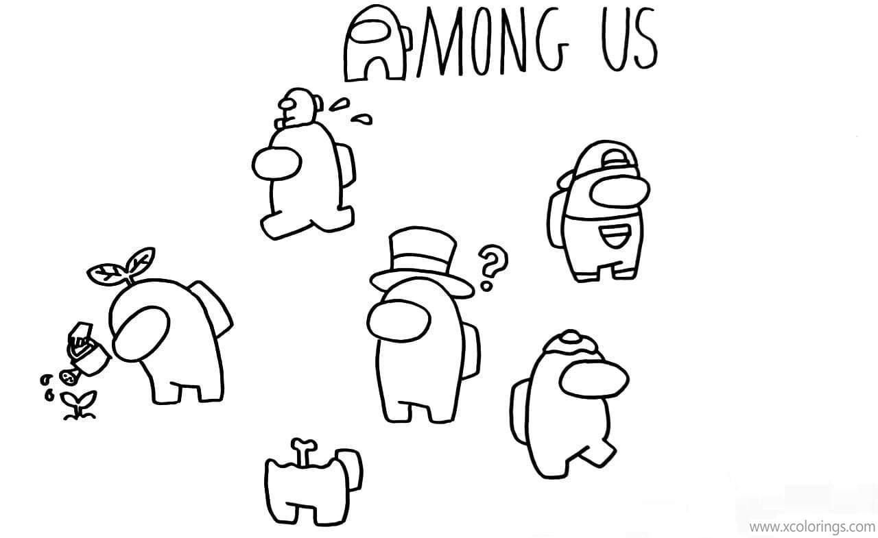 Game Among Us Coloring Pages - XColorings.com