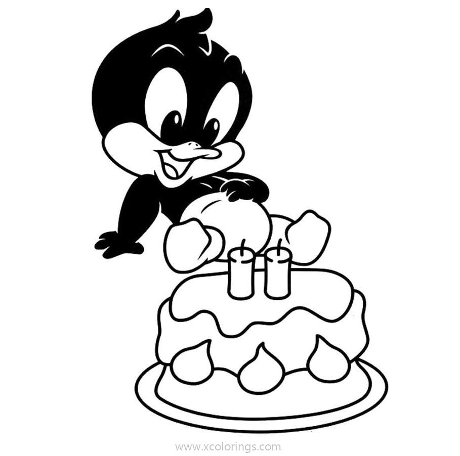 Free Happy Birthday Baby Looney Tunes Coloring Pages printable