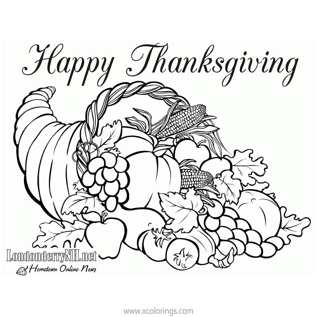 Celebrate Cornucopia Coloring Pages XColorings Celebrate Cornucopia Coloring Pages XColorings