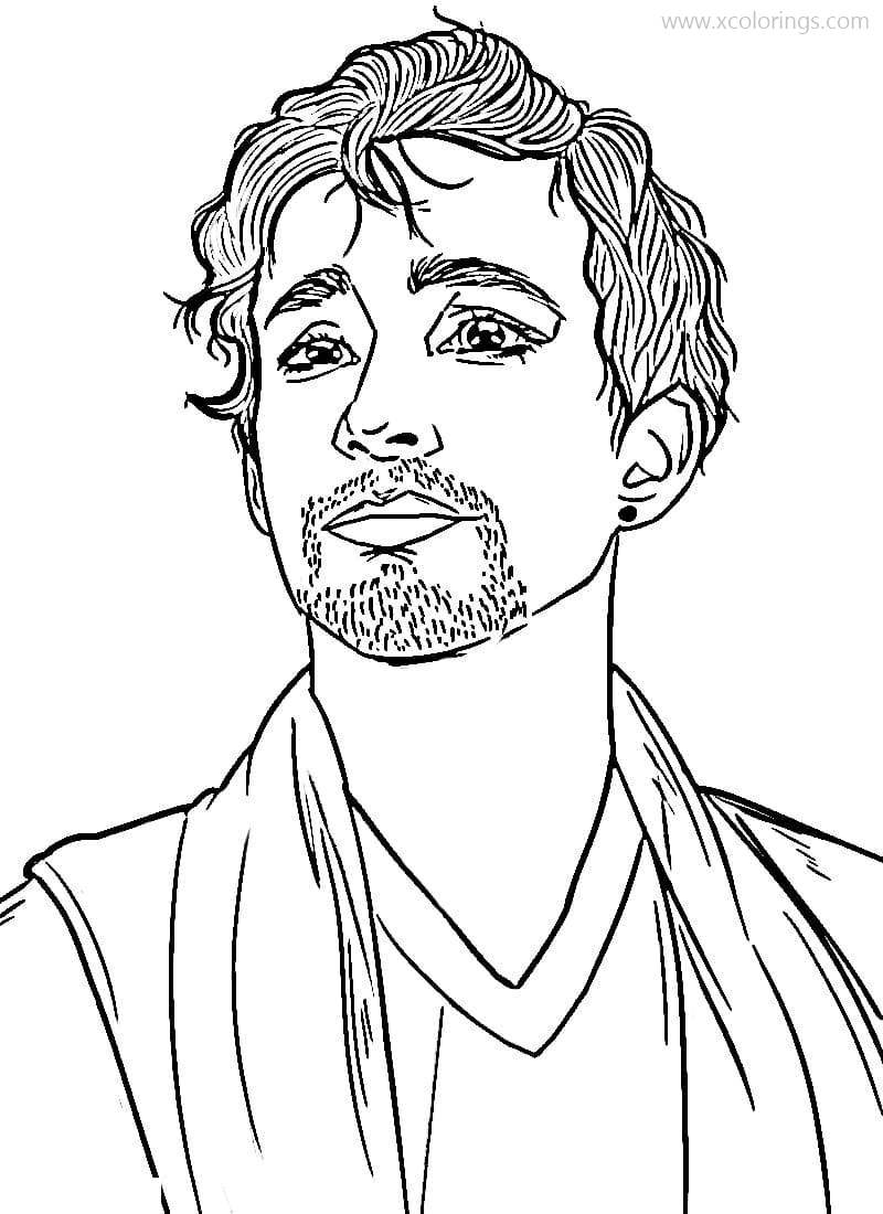 Free Klaus from Umbrella Academy Coloring Pages printable