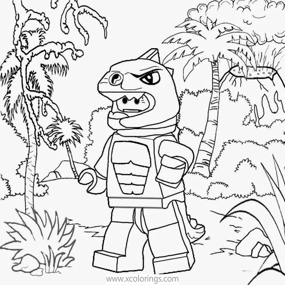 Free LEGO Jurassic World Coloring Pages Man  printable
