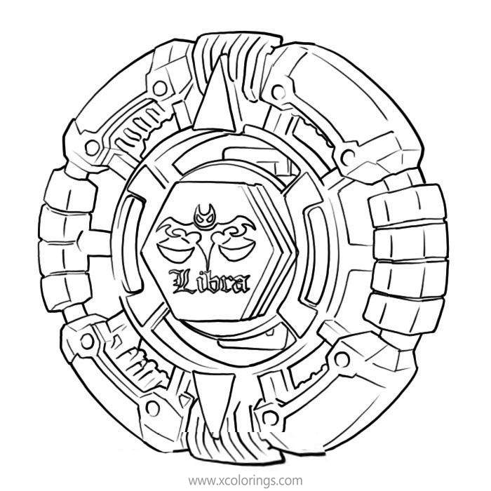 Free Libra Beyblade Coloring Pages printable