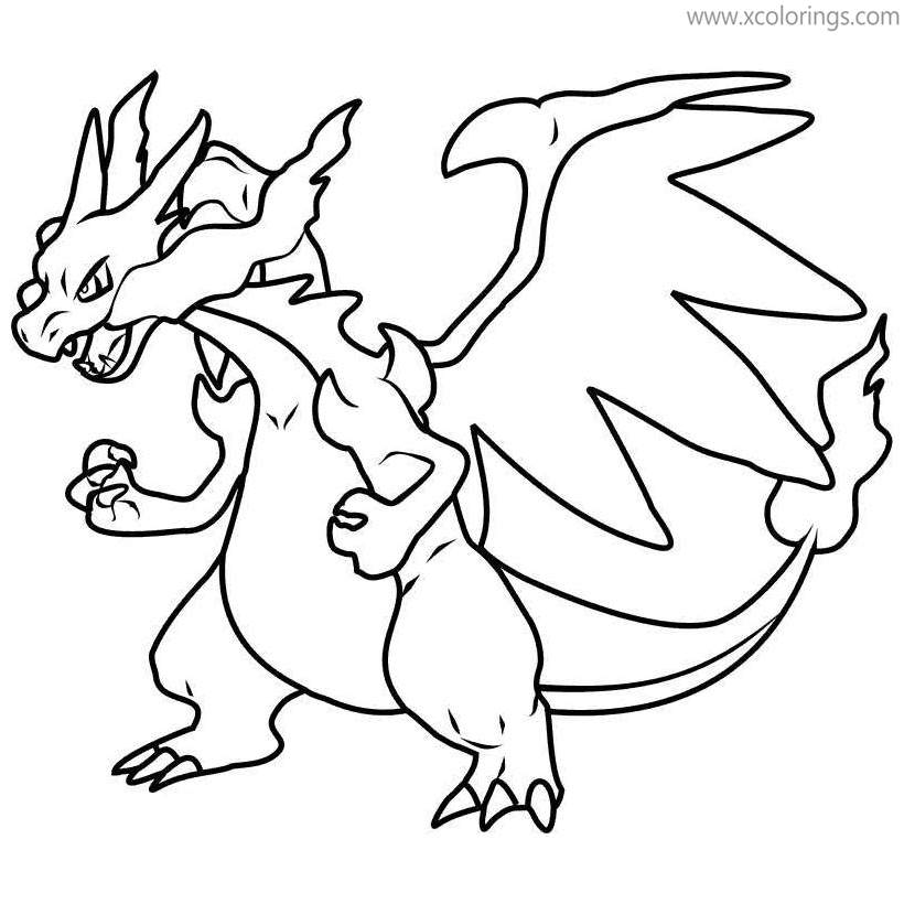 Free Printable Charizard And Charmander Coloring Pages