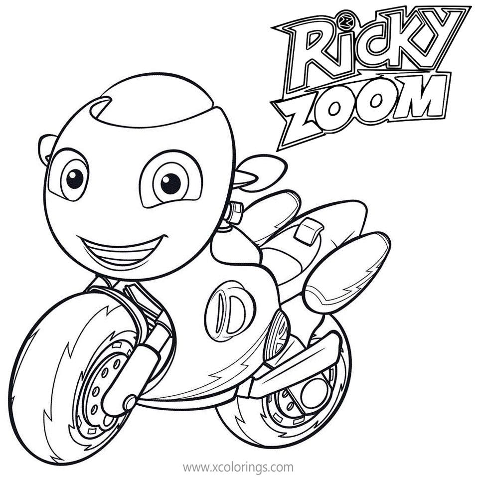 Ricky Zoom Coloring Pages Baby Ricky  XColorings.com