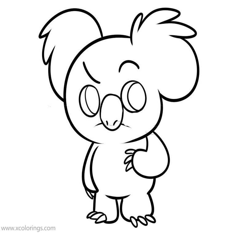 Free Nom Nom from We Bare Bears Coloring Pages printable