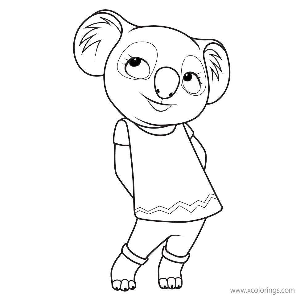 Free Nusty from Blinky Bill Coloring Pages printable