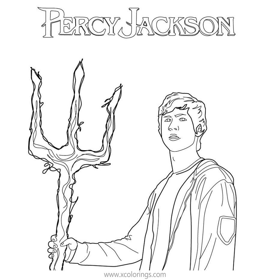 Free Percy Jackson Coloring Pages Lineart printable