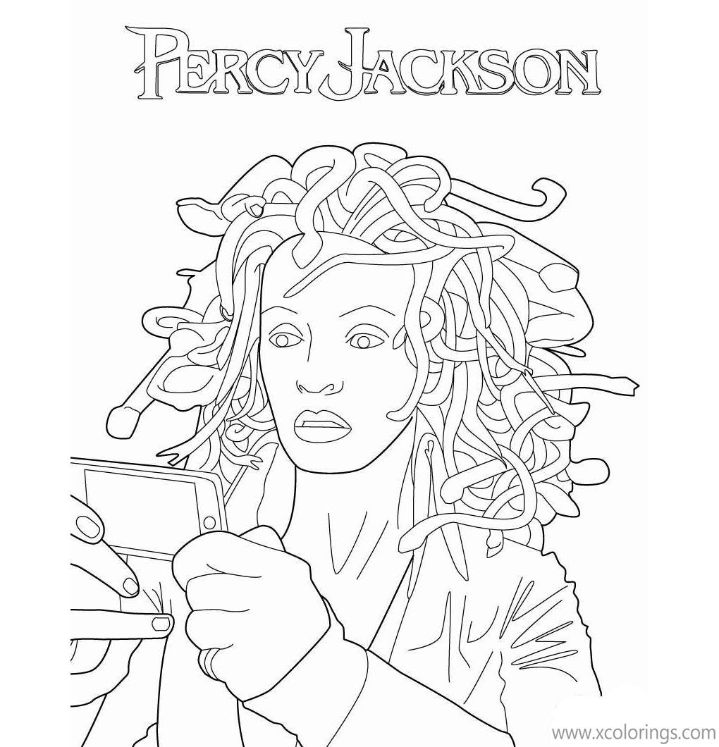 Free Percy Jackson Coloring Pages Medusa printable