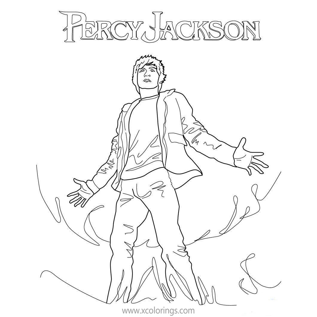 Free Percy Jackson Coloring Pages The Lightning Thief printable