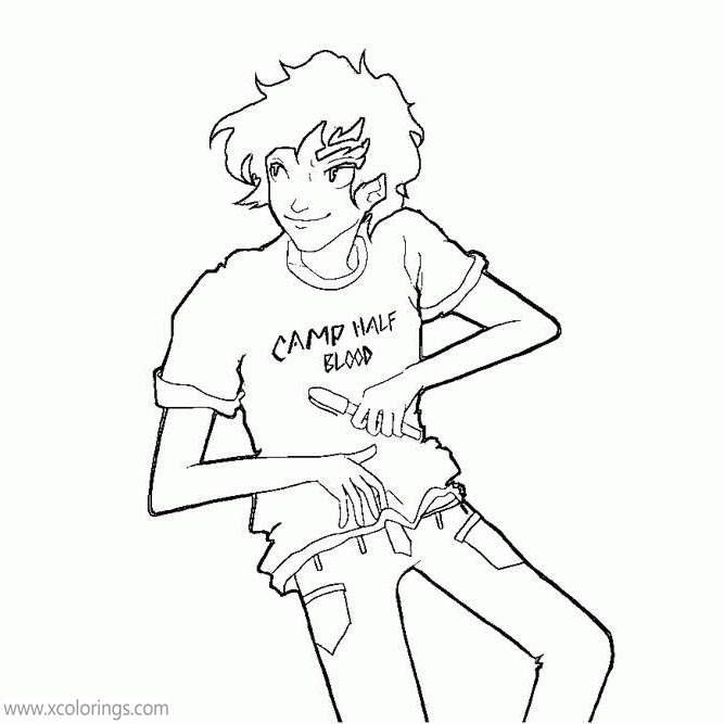 Free Percy Jackson Fanart Coloring Pages printable