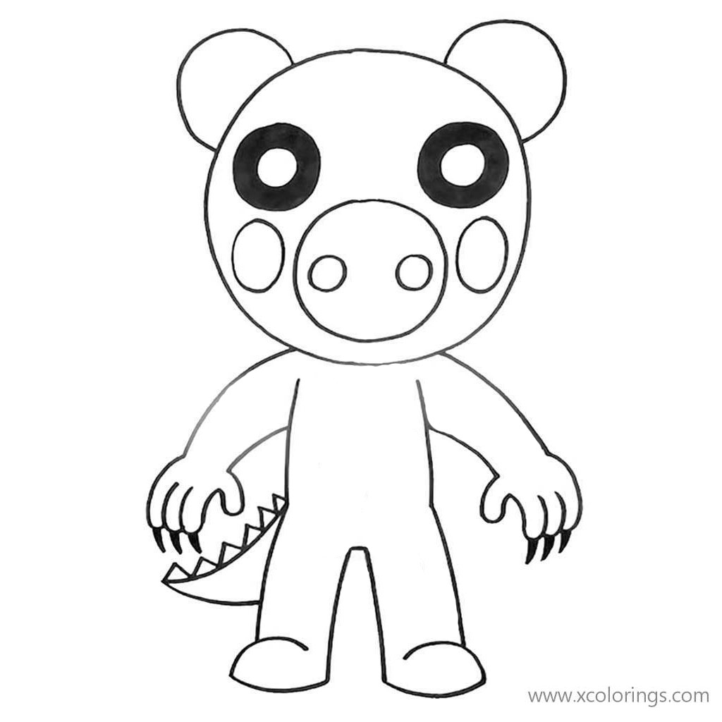 Free Printable Piggy Roblox Coloring Pages