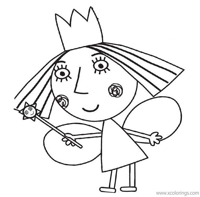Free Princess Holly Coloring Pages printable